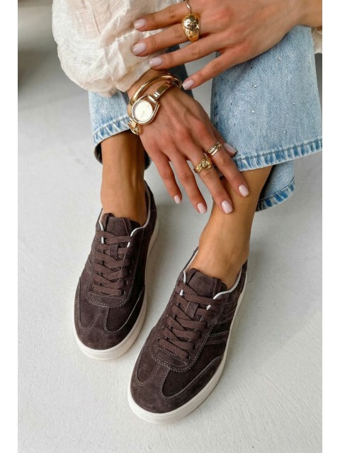 Vinceza Suede Sneakers 95400 Chocolate 2