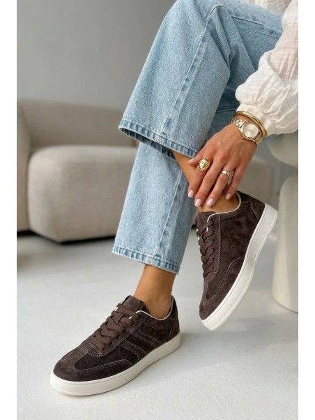 Vinceza Suede Sneakers 95400 Chocolate