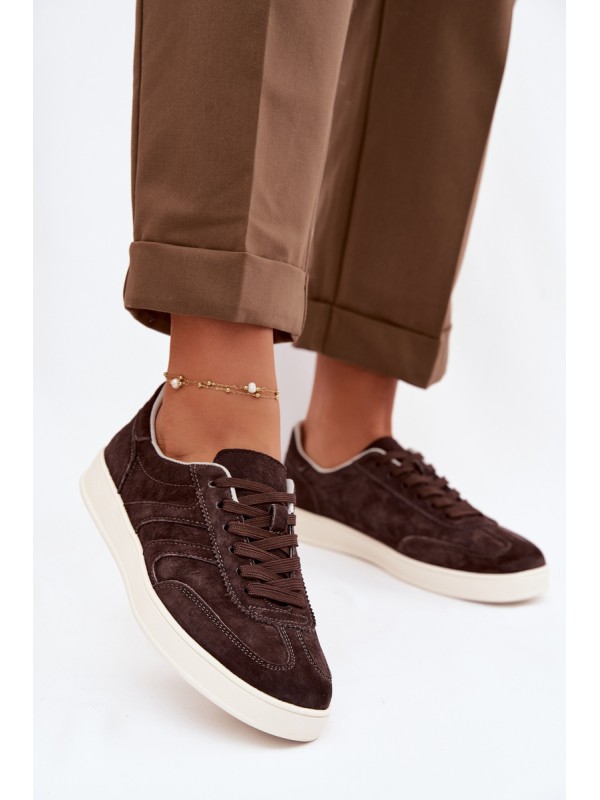 Vinceza Suede Sneakers 95400 Chocolate