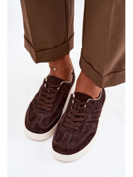 Vinceza Suede Sneakers 95400 Chocolate