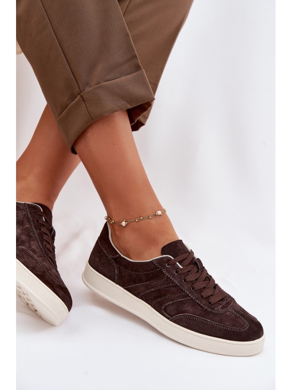 Vinceza Suede Sneakers 95400 Chocolate