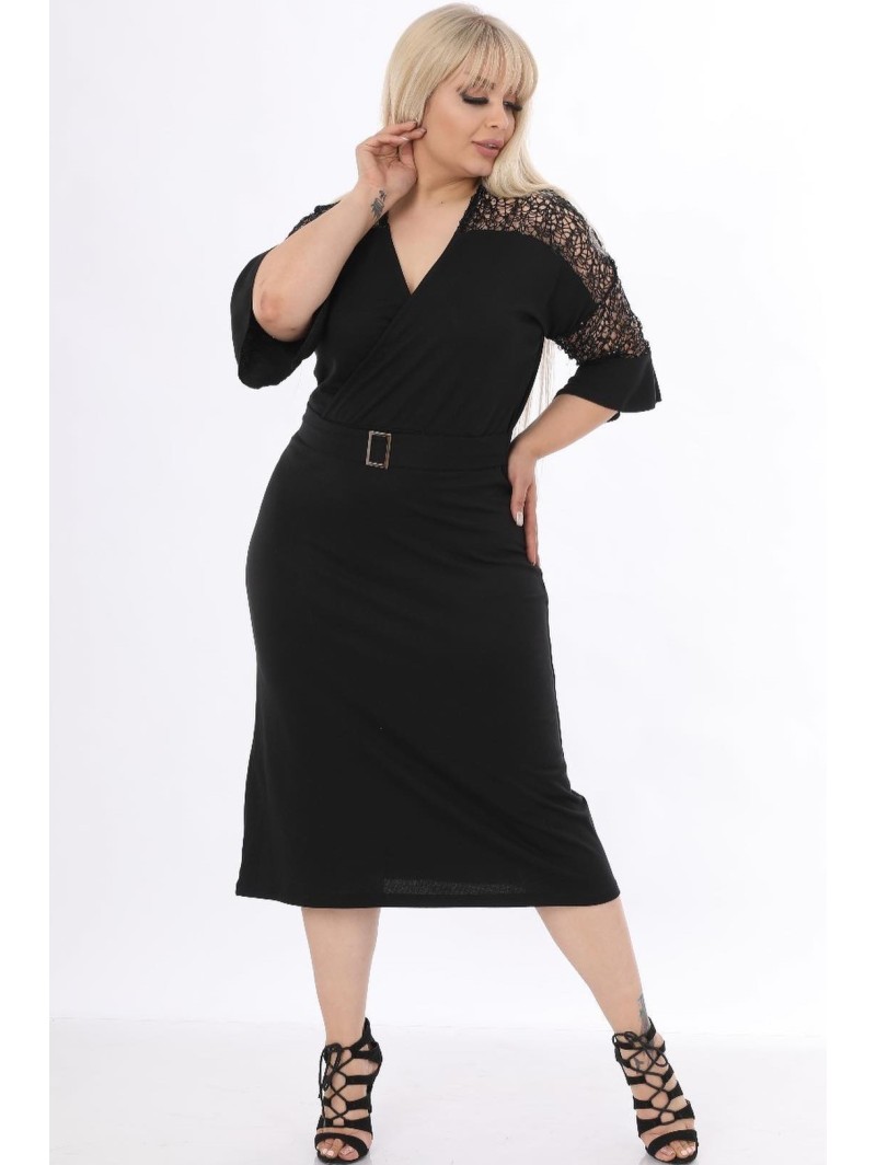 Juoda elegantiška suknelė ❤️ Suknelės apkūnioms