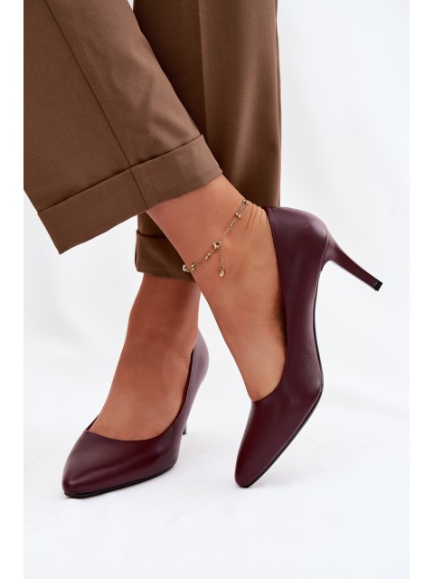 Sergio Leone Eko Leather Red High Heels