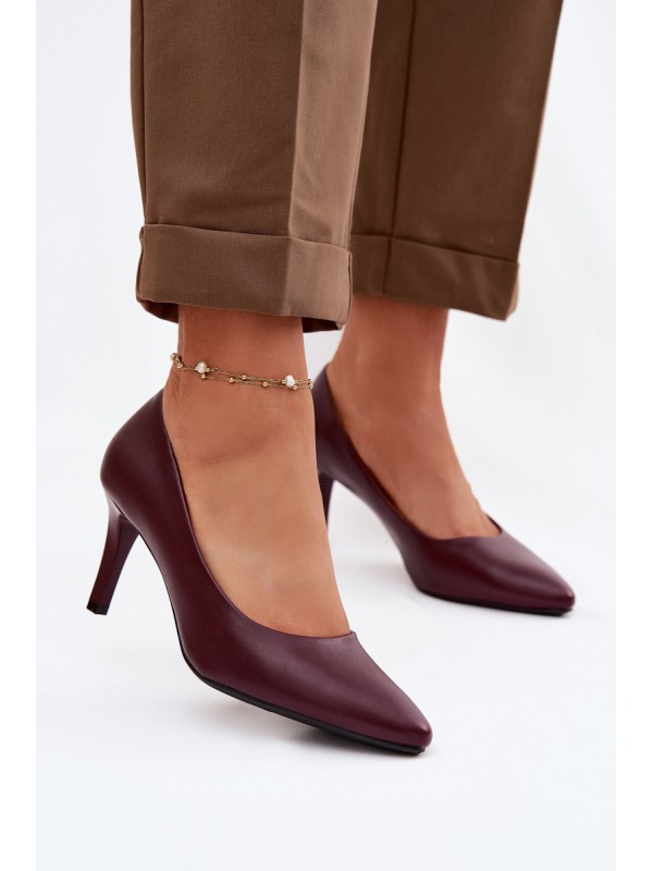 Sergio Leone Eko Leather Red High Heels