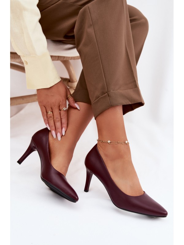 Sergio Leone Eko Leather Red High Heels