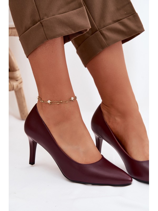 Sergio Leone Eko Leather Red High Heels