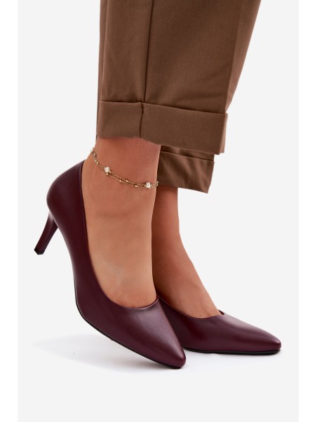 Sergio Leone Eko Leather Red High Heels