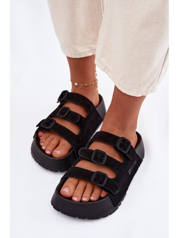 Women's Platform Sandals With Straps Big Star TT274531 Black