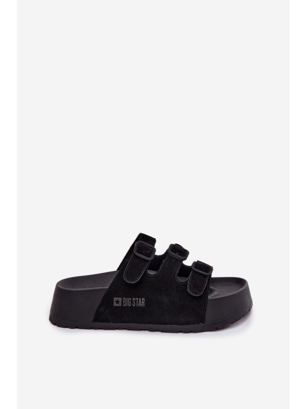 Women's Platform Sandals With Straps Big Star TT274531 Black