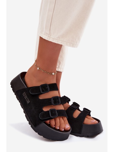 Women's Platform Sandals With Straps Big Star TT274531 Black