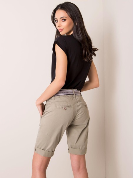 Šortai-D60015W62080Z-alyvuogių spalvos