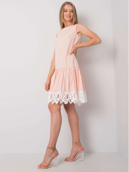 Suknelė-LK-SK-506990.53-persikų spalvos