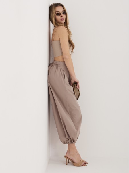 Kelnės-IT-SP-FL10309.70-tamsiai smėlio spalvos