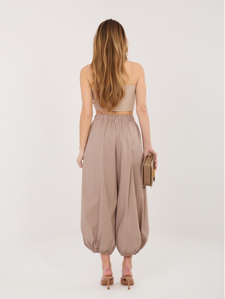 Kelnės-IT-SP-FL10309.70-tamsiai smėlio spalvos