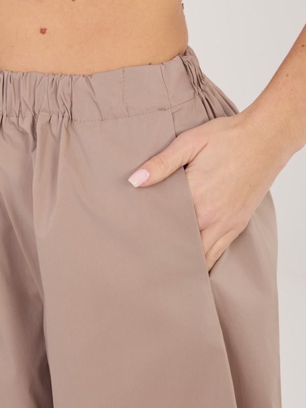 Kelnės-IT-SP-FL10309.70-tamsiai smėlio spalvos