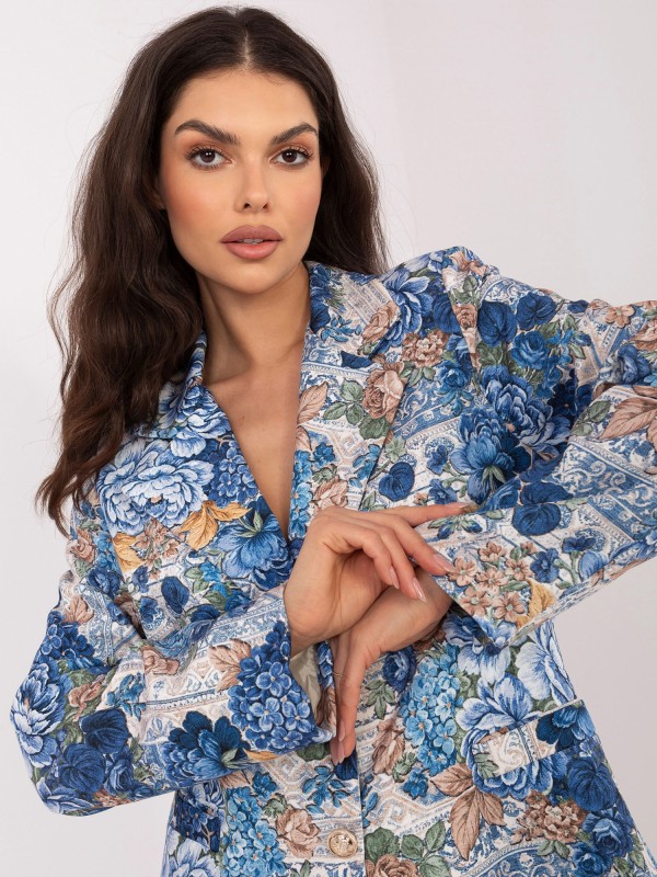 Švarkas-IT-MA-FL9928.15-tamsiai mėlyna