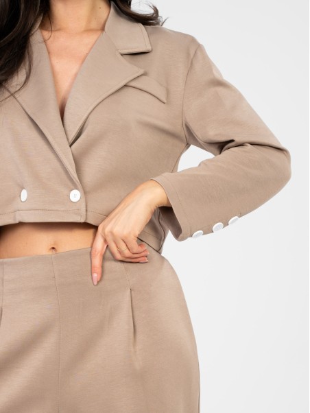 Švarkas-IT-MA-22255.83-tamsiai smėlio spalvos