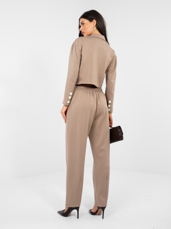 Švarkas-IT-MA-22255.83-tamsiai smėlio spalvos