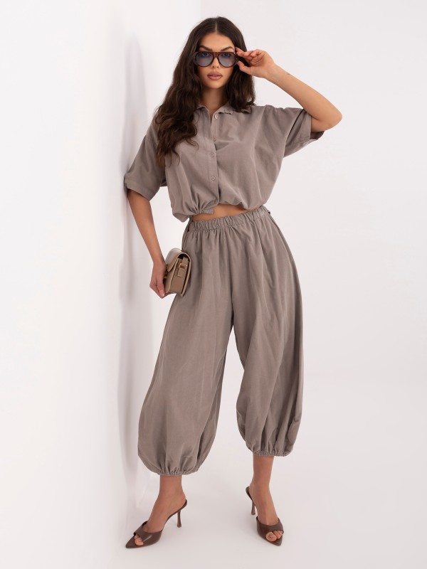 Kelnės-IT-SP-FL10309-1.91-tamsiai smėlio spalvos