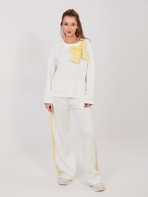 Sportinės kelnės-IT-DR-22220.88-ecru 2