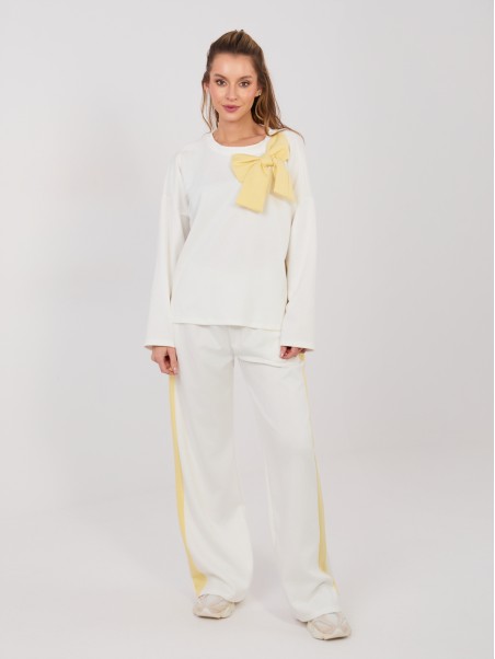 Sportinės kelnės-IT-DR-22220.88-ecru