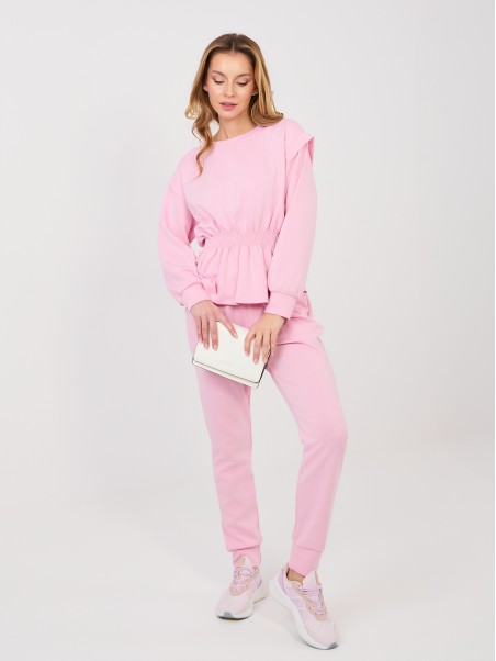 Sportinės kelnės-IT-DR-22239.94-šviesiai rožinės