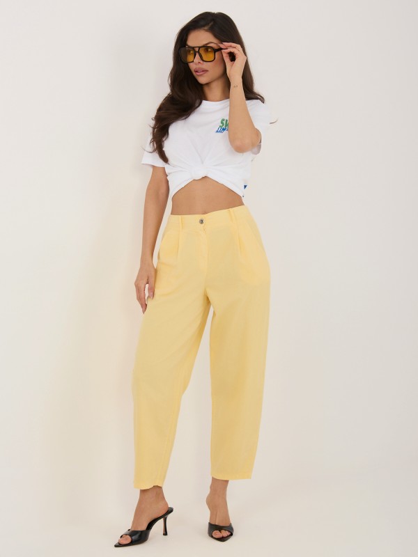 Spodnie-IT-SP-FL8916-1.60-jasny żółty