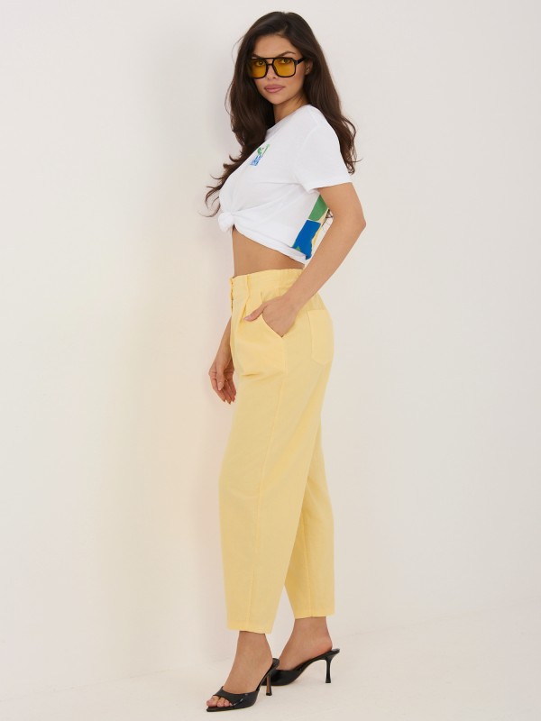 Spodnie-IT-SP-FL8916-1.60-jasny żółty