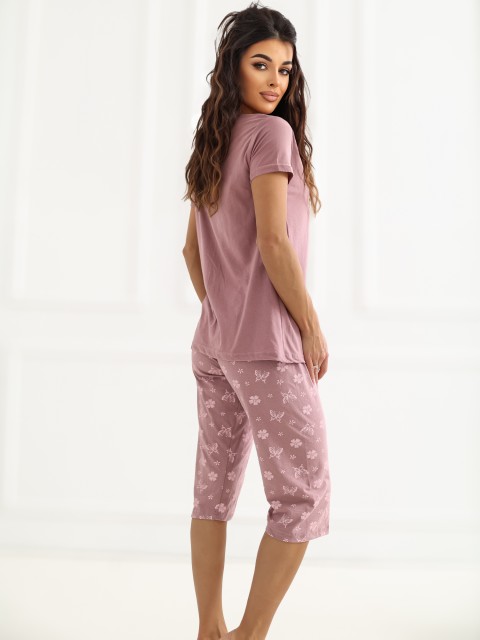 Piżama-DU-PI-FP-300.94-ciemny różowy 2