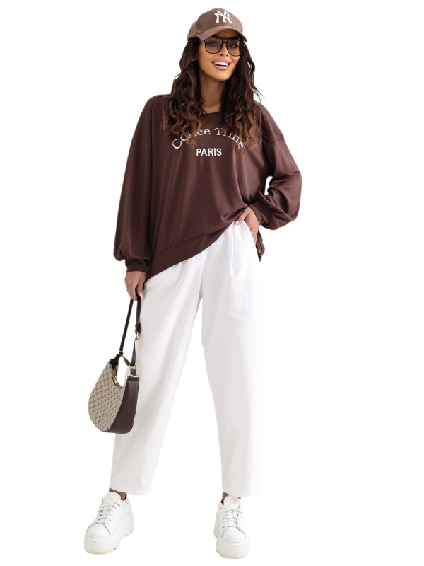 Bluza-RV-BL-A1220.11-ciemny brązowy