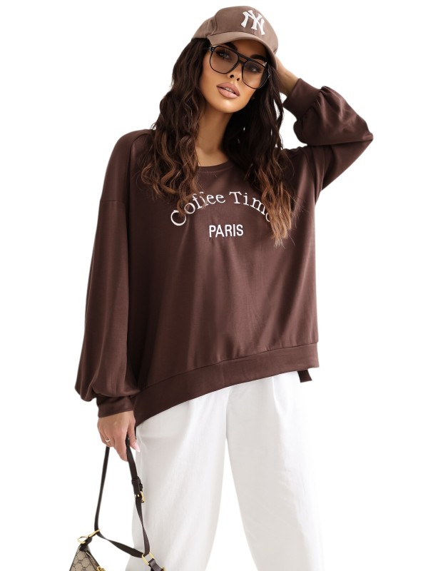 Bluza-RV-BL-A1220.11-ciemny brązowy