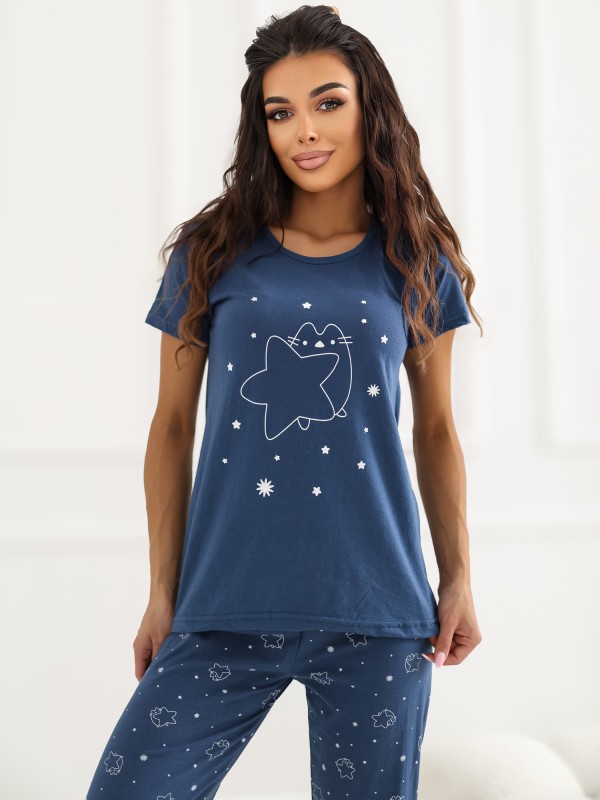 Piżama-DU-PI-FP-301.76-granatowy