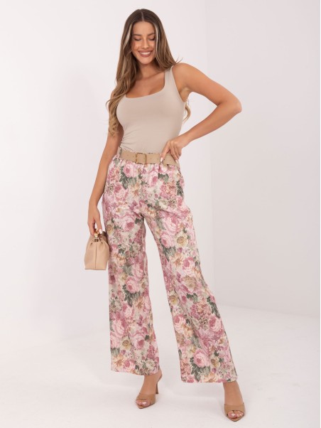 Spodnie-IT-SP-FL10232.21-ciemny różowy