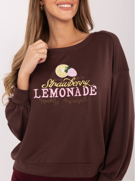 Bluza-RV-BL-A1218.11P-ciemny brązowy