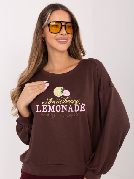 Bluza-RV-BL-A1218.11P-ciemny brązowy