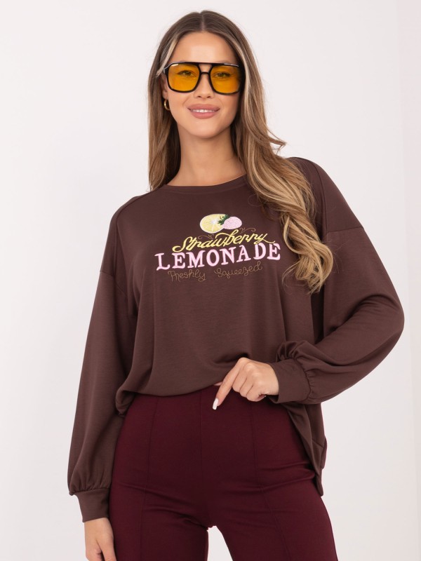 Bluza-RV-BL-A1218.11P-ciemny brązowy