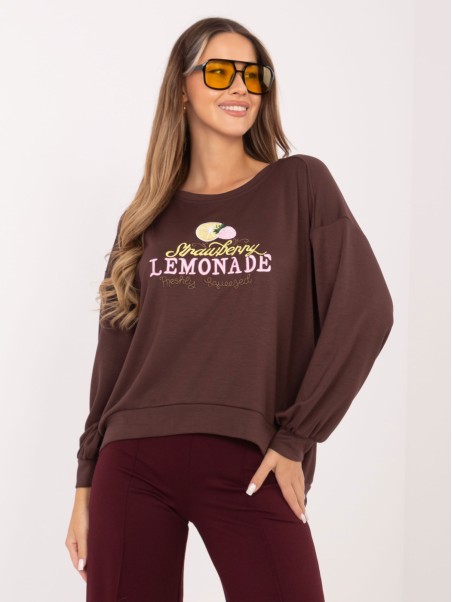 Bluza-RV-BL-A1218.11P-ciemny brązowy