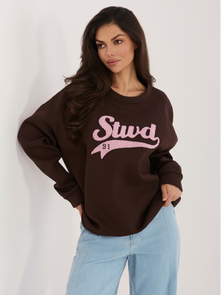 Bluza-RV-BL-A1080.21P-ciemny brązowy