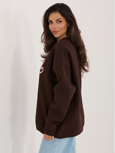 Bluza-RV-BL-A1080.21P-ciemny brązowy