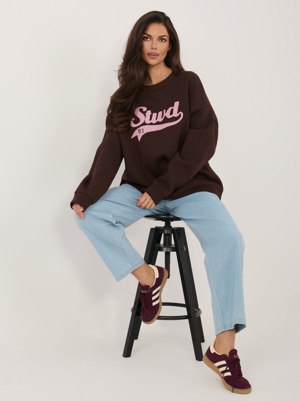 Bluza-RV-BL-A1080.21P-ciemny brązowy