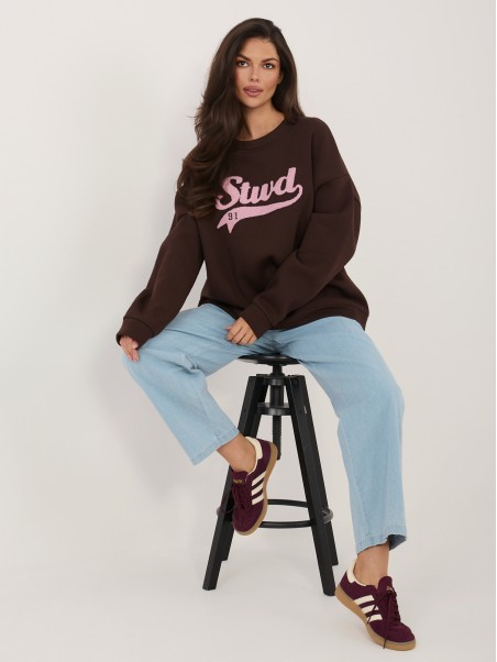 Bluza-RV-BL-A1080.21P-ciemny brązowy