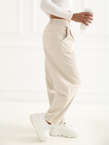 Kelnės-IT-SP-FL8916-1.60-šviesiai smėlio spalvos