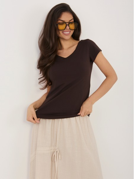 Bluzka-RV-BZ-A1267.08-ciemny brązowy