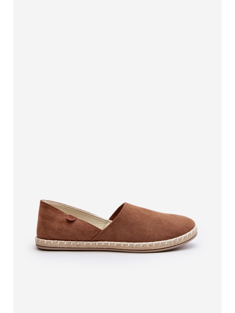 Women's Suede Espadrilles Brown Vulcano