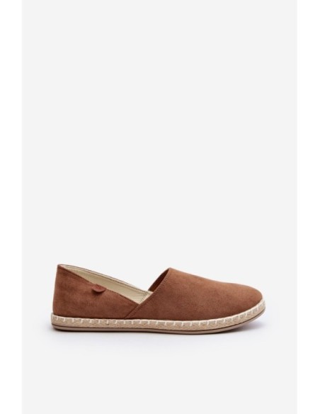 Women's Suede Espadrilles Brown Vulcano