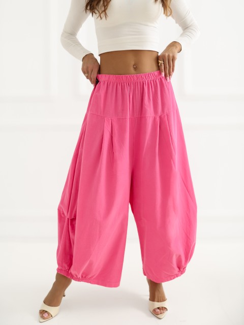 Spodnie-IT-SP-FL9321.96-ciemny różowy 2