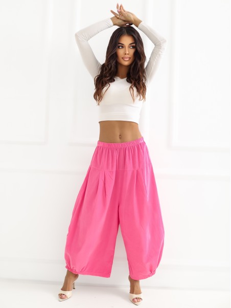 Spodnie-IT-SP-FL9321.96-ciemny różowy