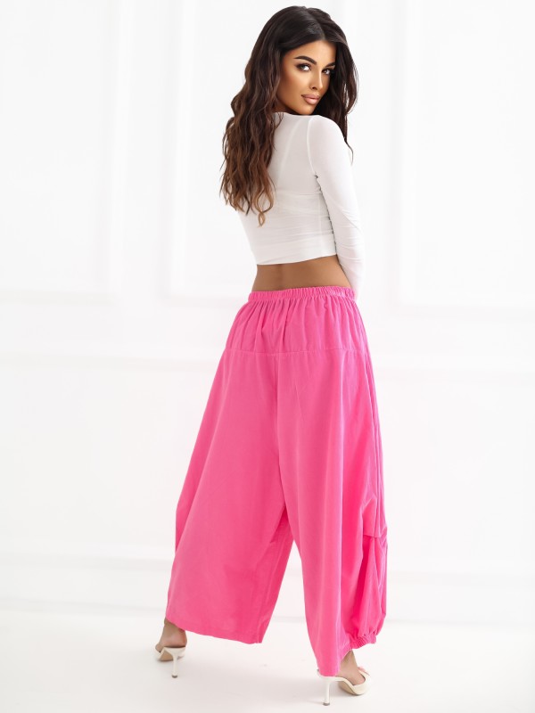 Spodnie-IT-SP-FL9321.96-ciemny różowy