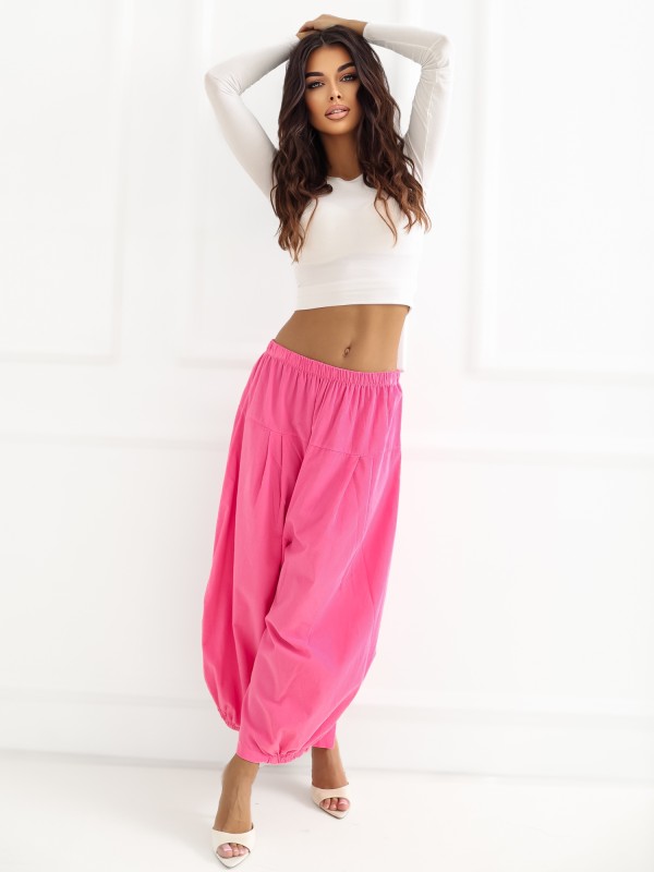 Spodnie-IT-SP-FL9321.96-ciemny różowy