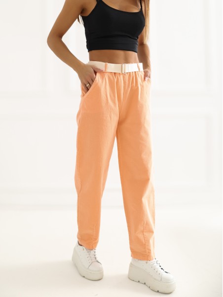 Spodnie-IT-SP-26016.85-jasny pomarańczowy
